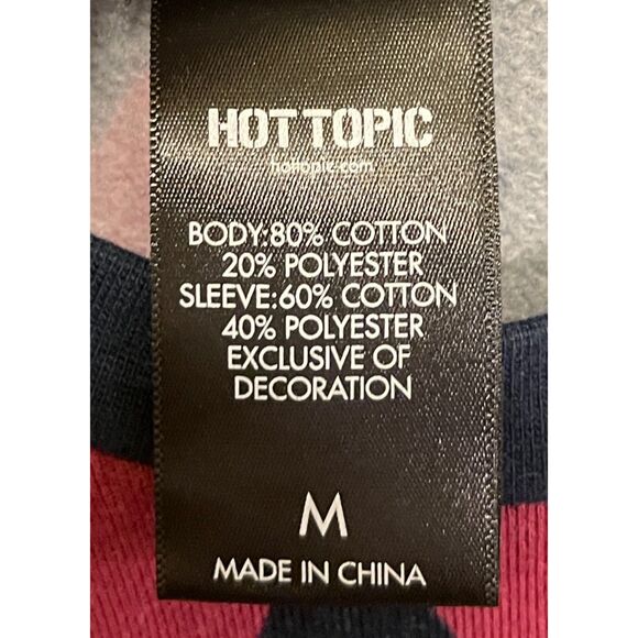 HOT TOPIC Howl's Moving Castle Blue Red Diamond Pullover Sweater Women's Medium - Picture 5 of 10